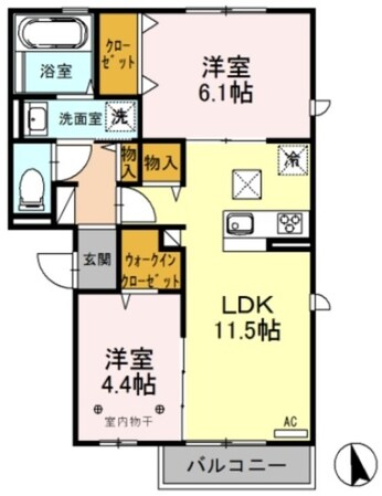 パークハイムの物件間取画像